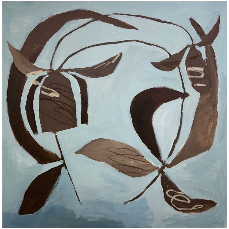 Egg Blue and Brown Tulip