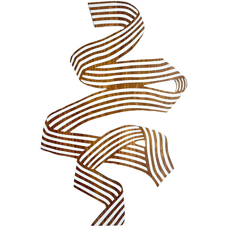 Jumbo Walnut Ribbon Print