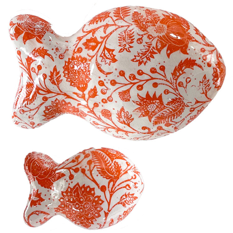 Goldfish - Orange Mini Toile Pattern #1