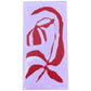 Pop Of Red Block Tulip I