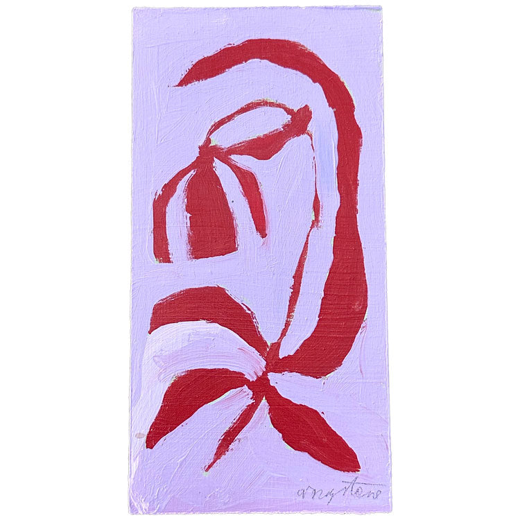 Pop Of Red Block Tulip I