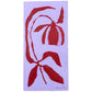 Pop Of Red Block Tulip II