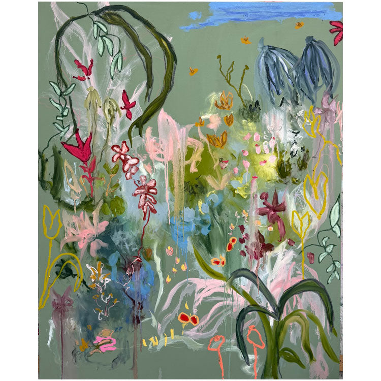 AK - Springtime Pink Tulips and Pink Chicken Dresses
